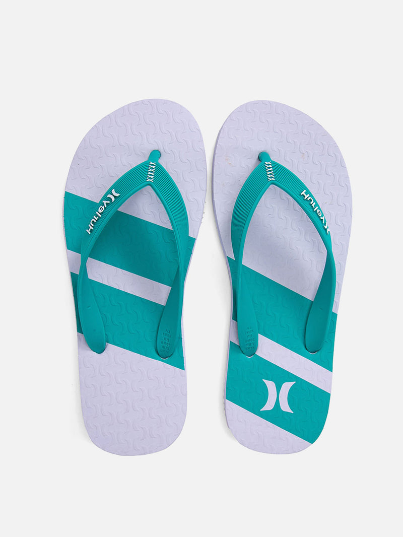 Chinelo Hurley Phantom Branco/Verde