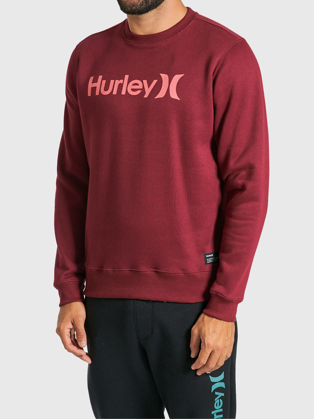 Moletom Careca Hurley One&Only Vinho