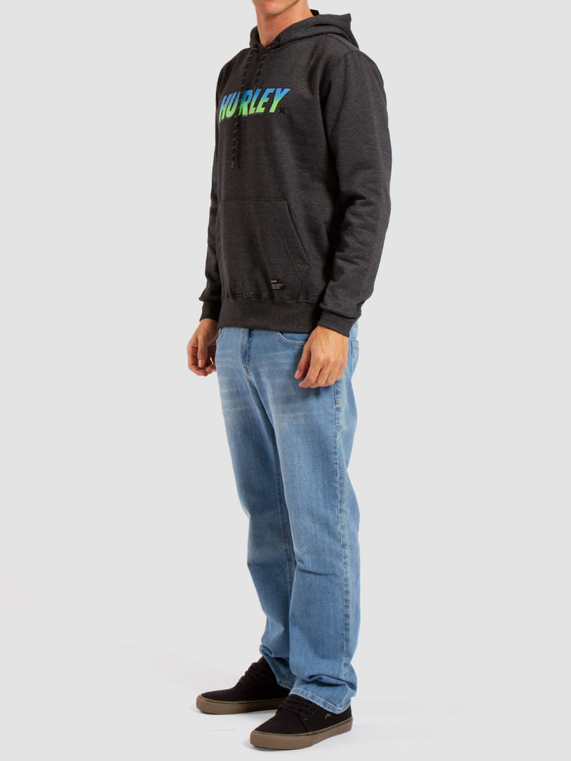 Moletom Canguru Fastlane Mescla Preto