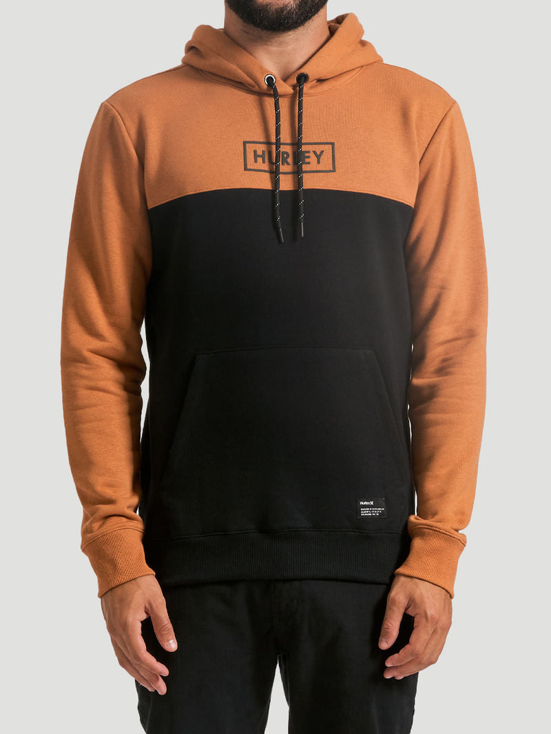 Moletom Canguru Hurley Mini Box Ocre