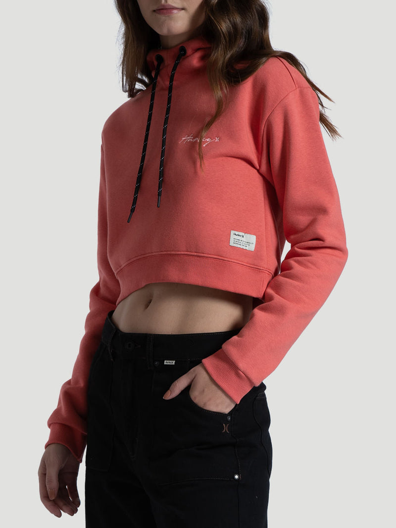 Moletom Canguru Hurley Line Rosa