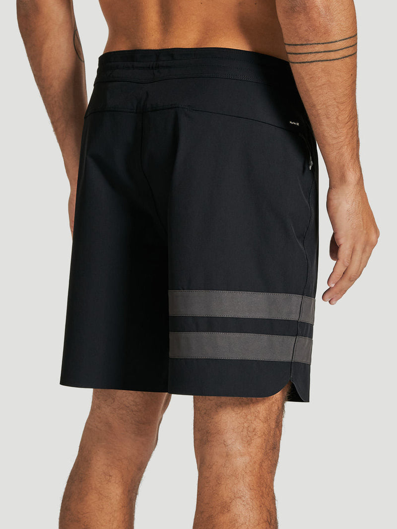 Boardshort Hurley Phantom Block Party Renegade 18" Preto