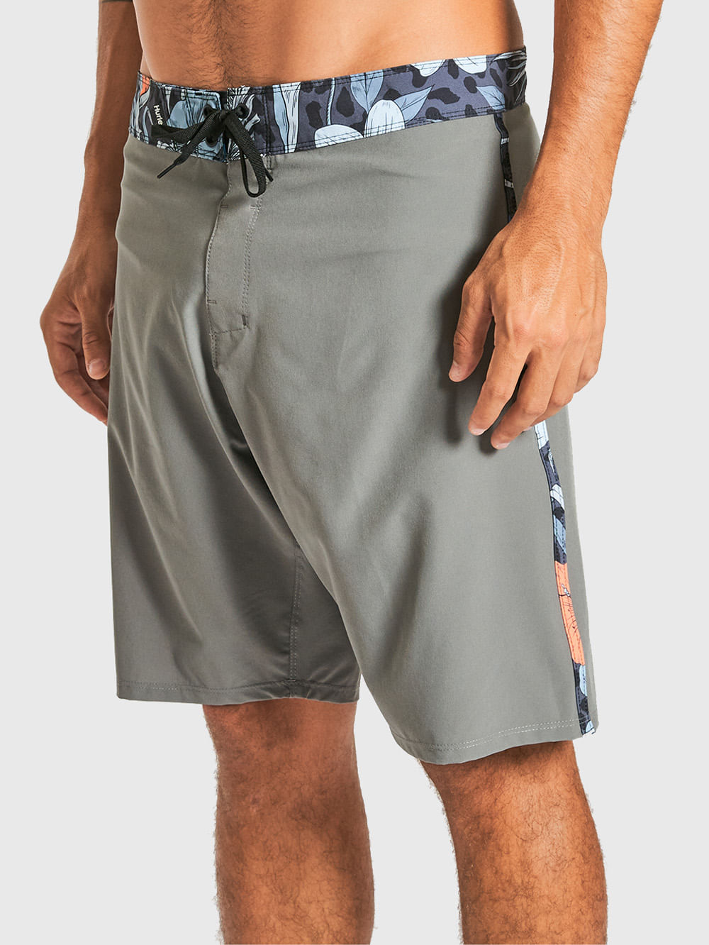 Boardshort Myrtle Stripe 19,5" Cinza