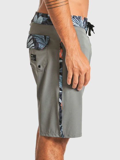 Boardshort Myrtle Stripe 19,5" Cinza