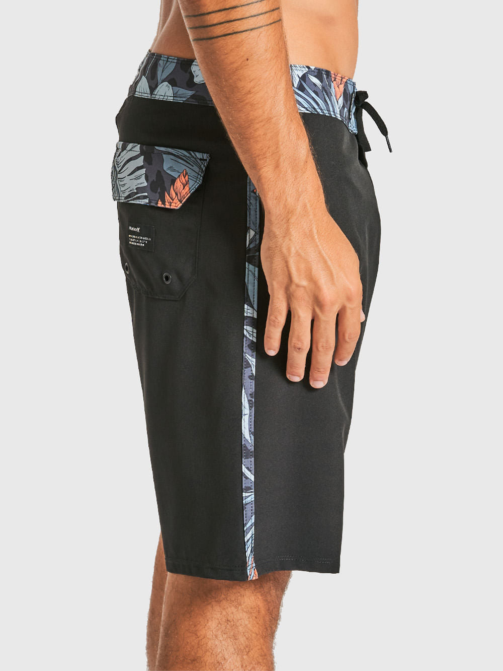 Boardshort Myrtle Stripe 19,5" Preto