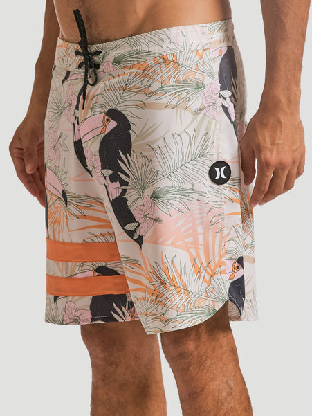 Boardshort Hurley Phantom Block Party 18" Areia