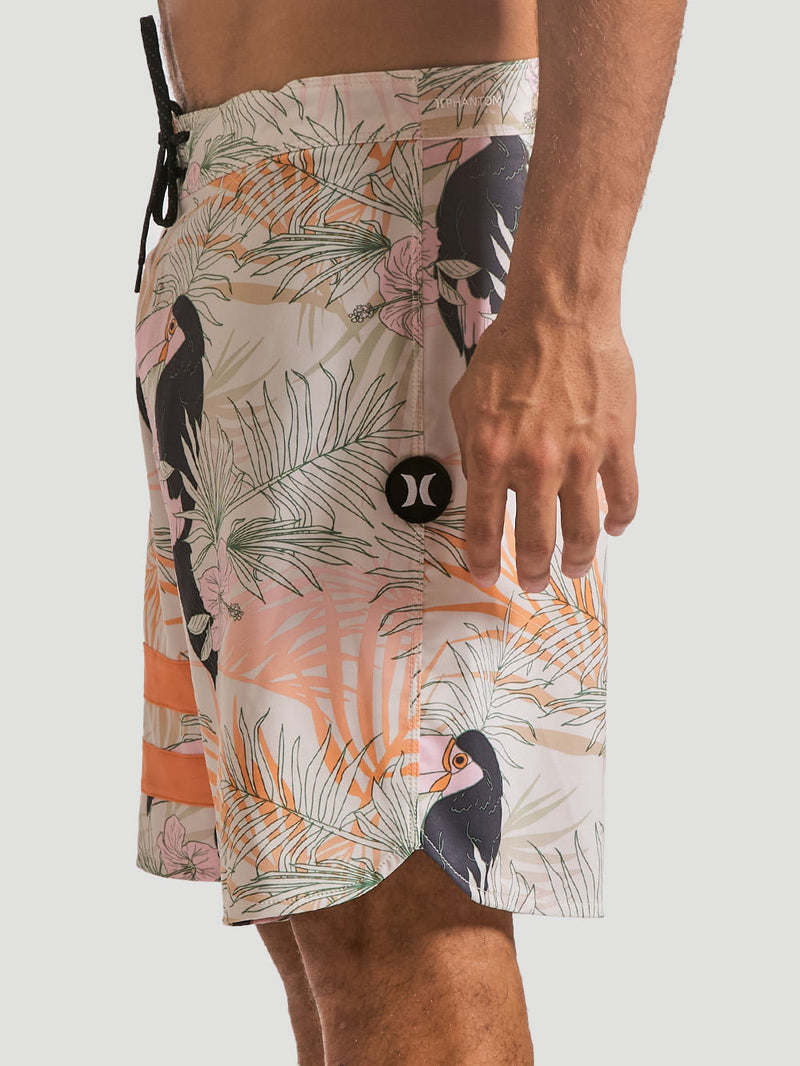 Boardshort Hurley Phantom Block Party 18" Areia