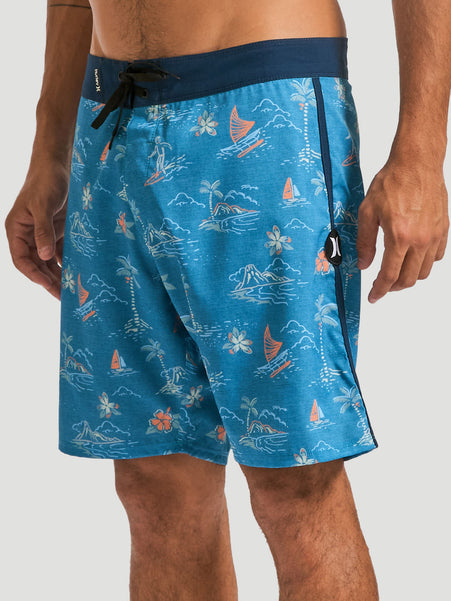 Boardshort Hurley Aloha 18" Azul