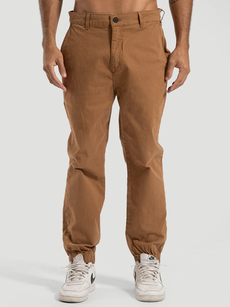 Calça Sarja Hurley Front Ocre