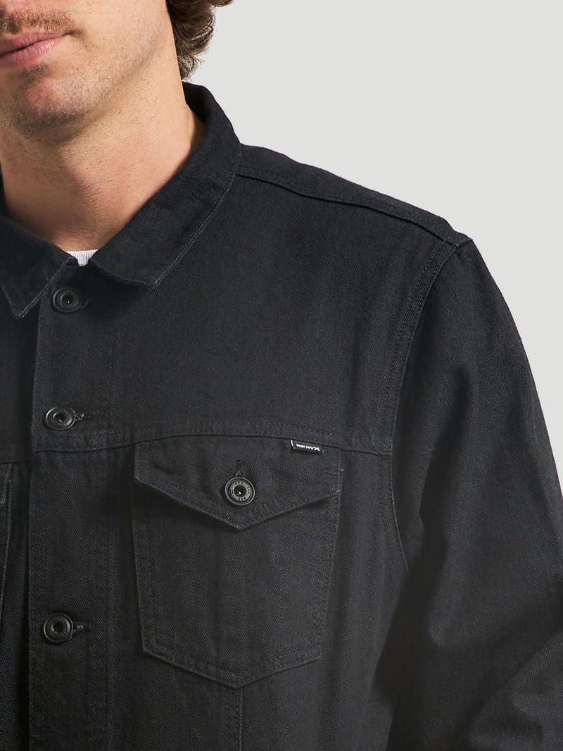 Jaqueta Jeans Hurley Hard Black