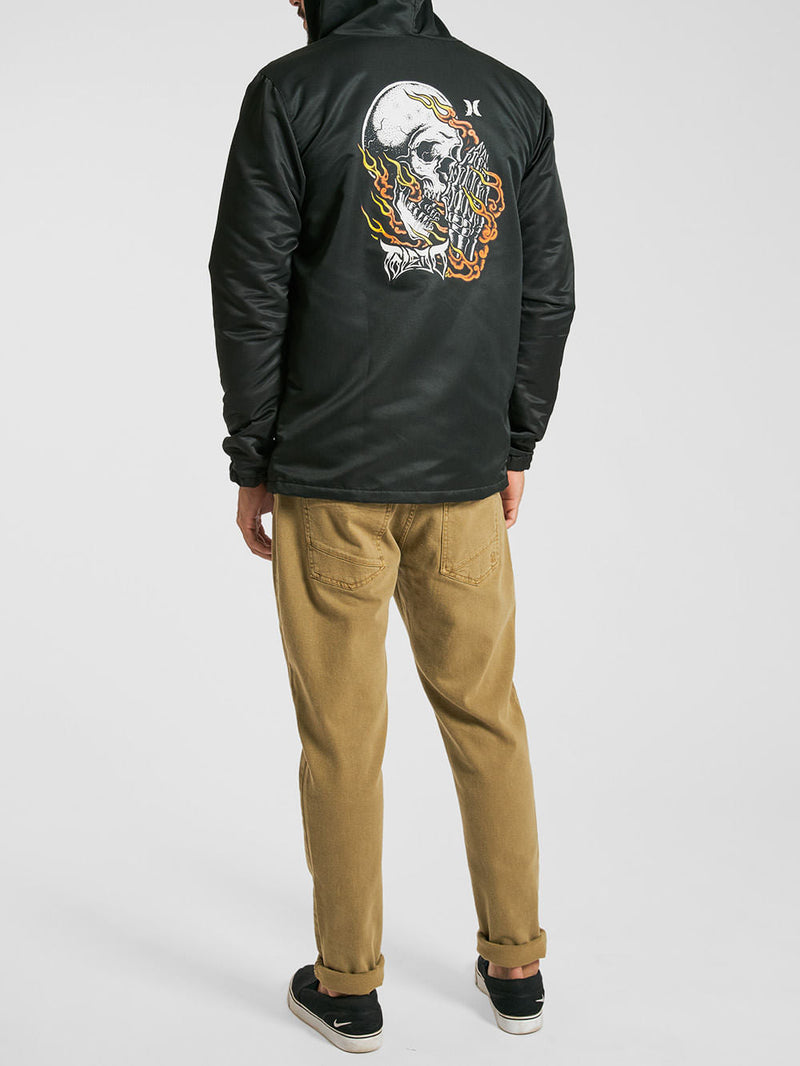 Jaqueta Hurley Windbreaker Toledo Prayers Preta