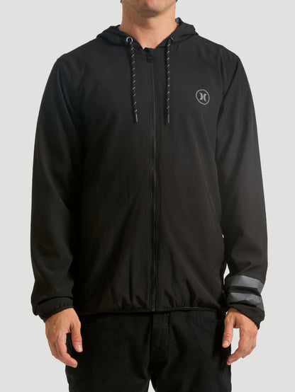 Windbreaker Hurley Block Party Preta