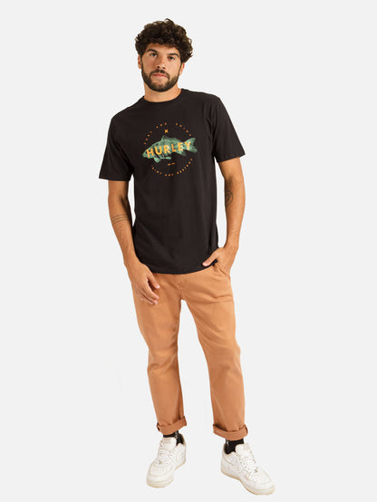 Camiseta Hurley Fish Preta