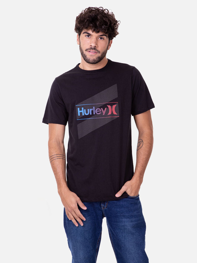 Camiseta Hurley Slash Preta