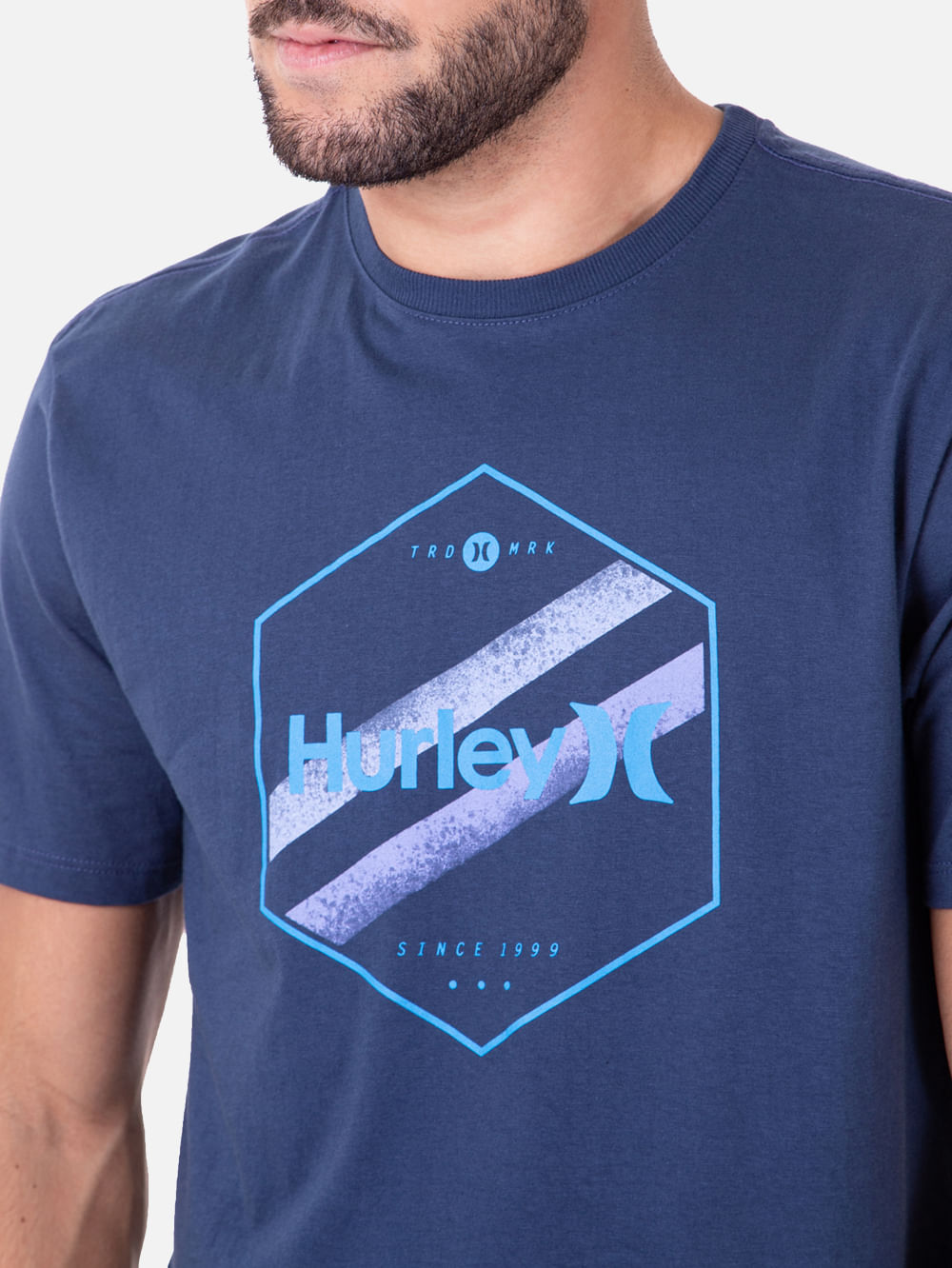 Camiseta Hurley Hexa Two Marinho