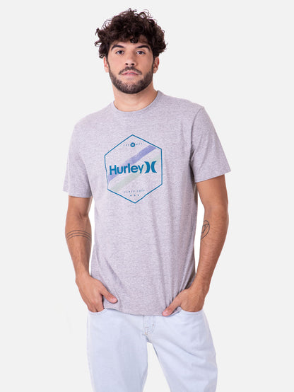 Camiseta Hurley Hexa Two Mescla Cinza