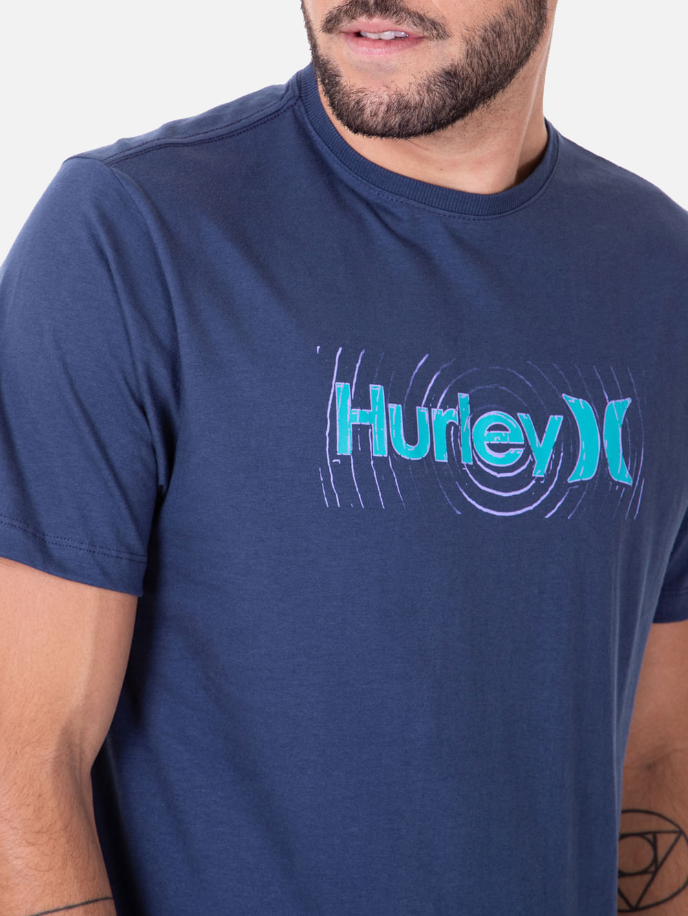 Camiseta Hurley Waves Marinho