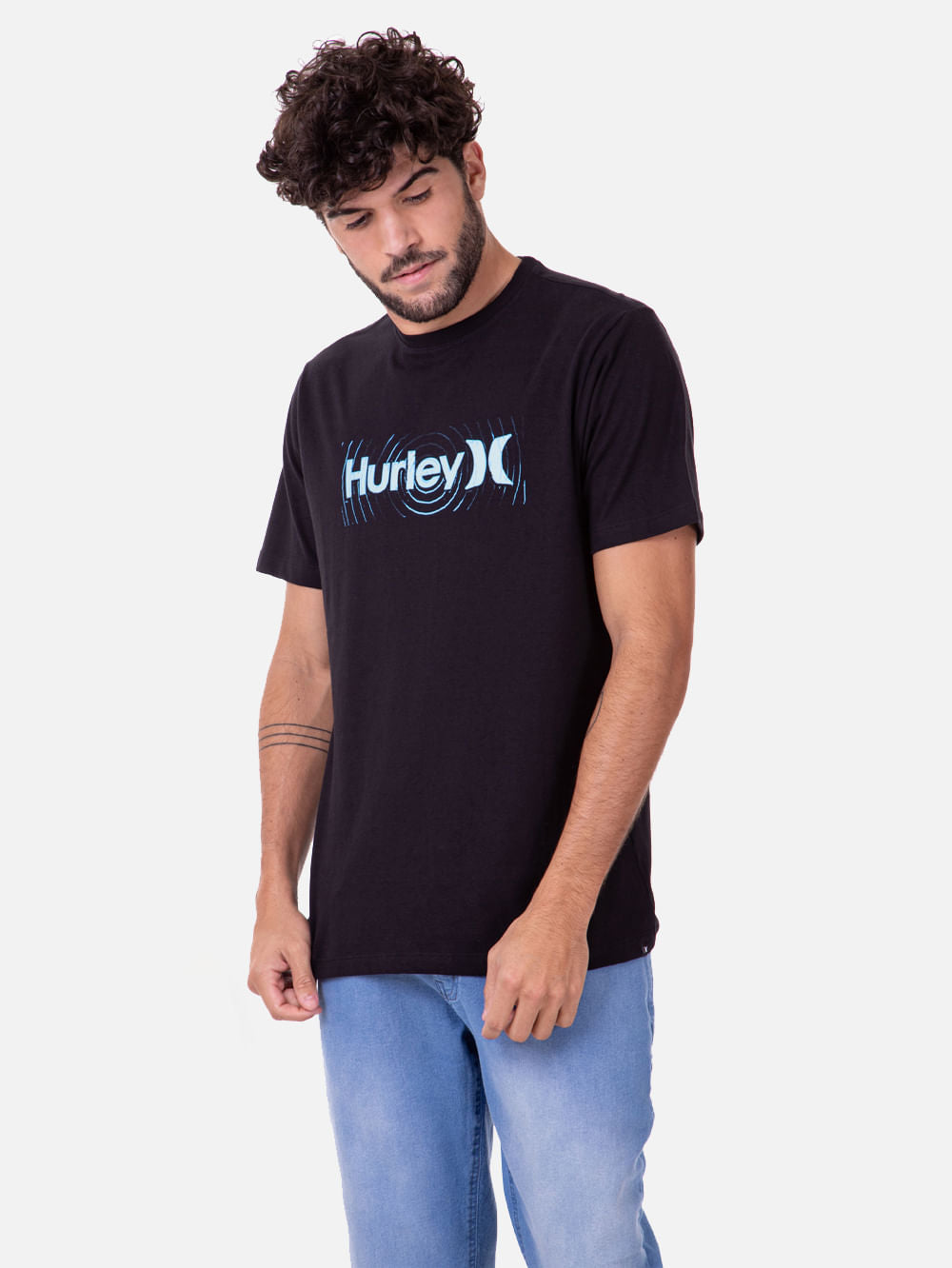 Camiseta Hurley Waves Preta