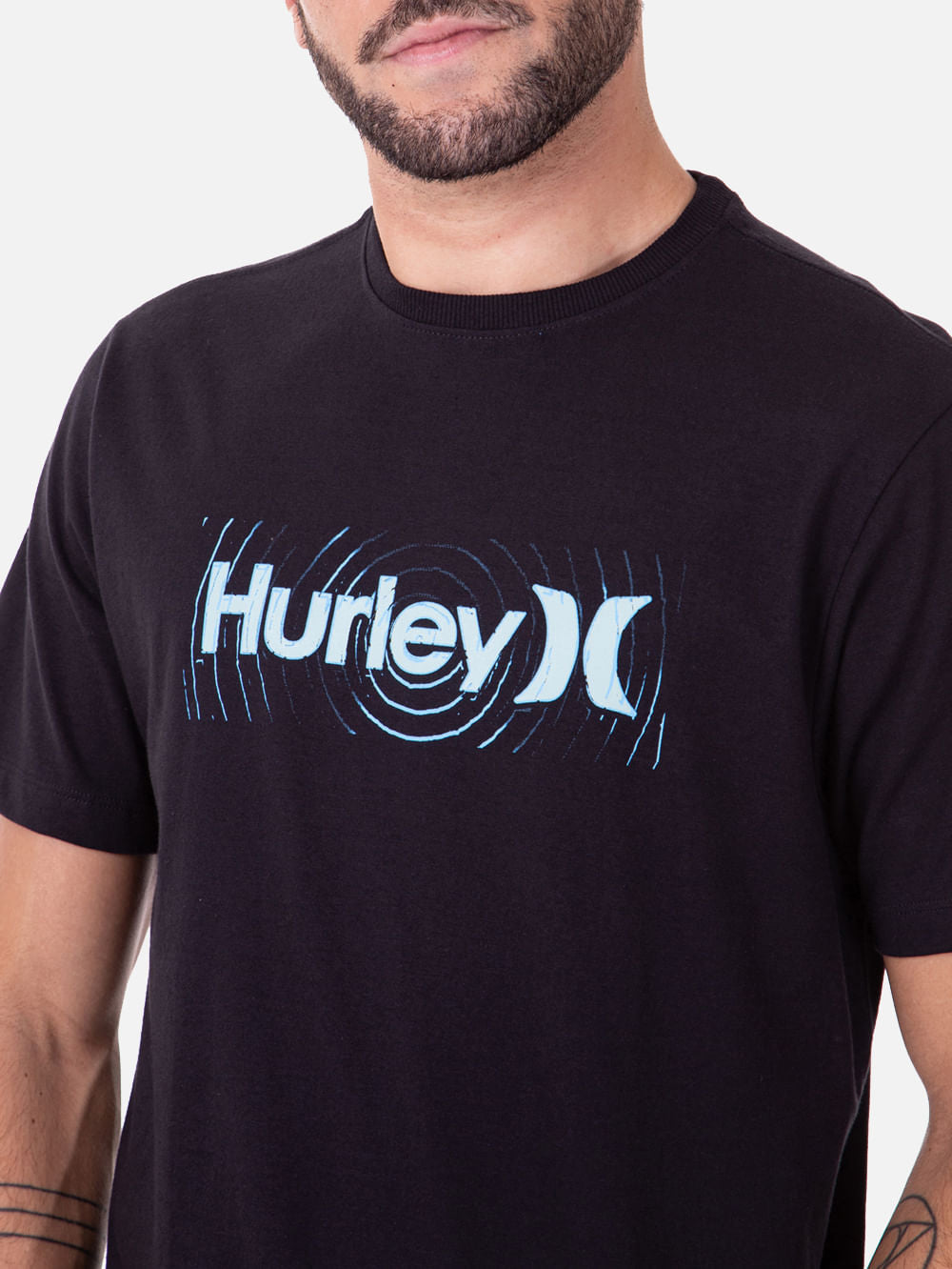 Camiseta Hurley Waves Preta