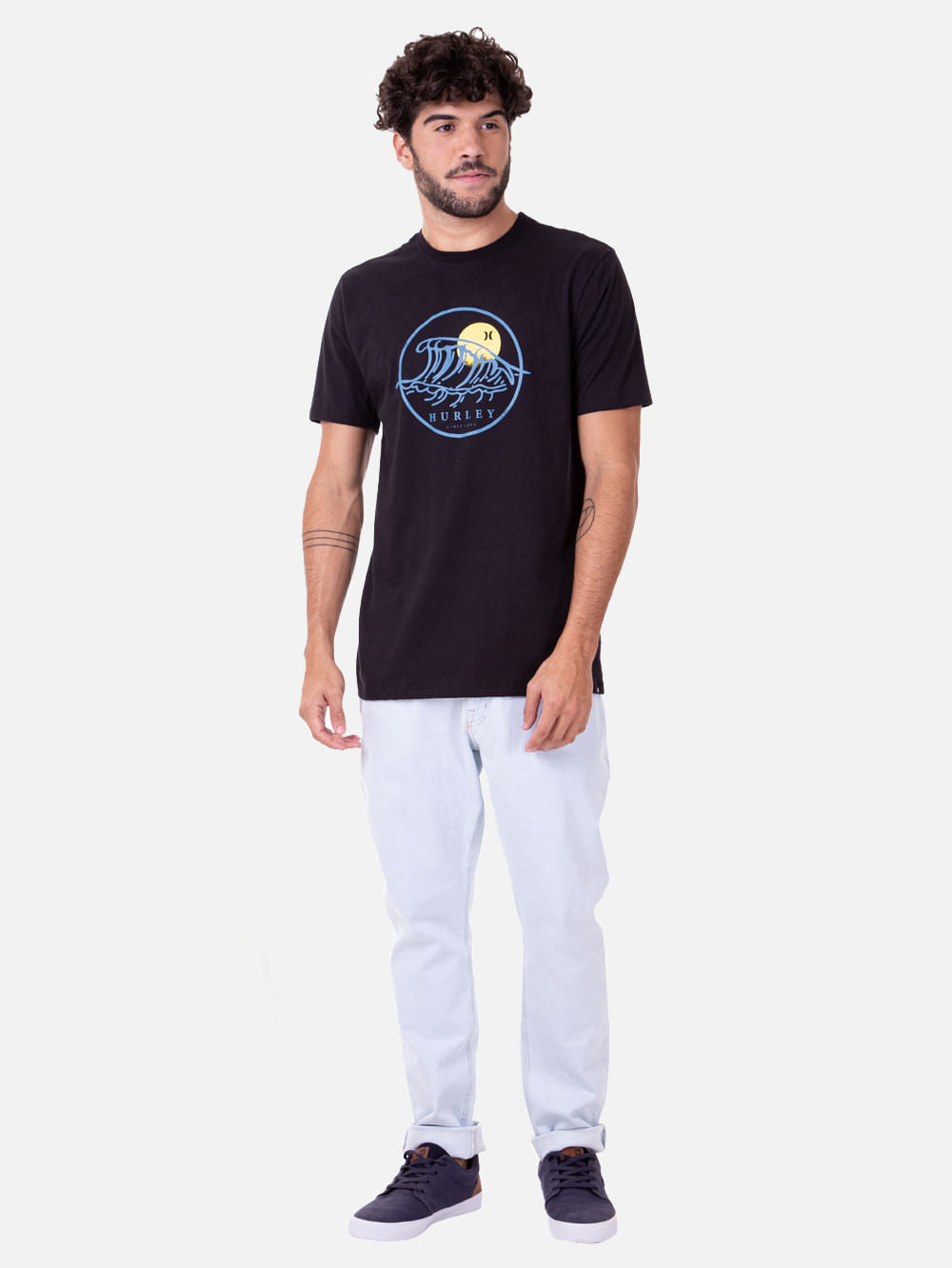 Camiseta Hurley Wave Two Preta