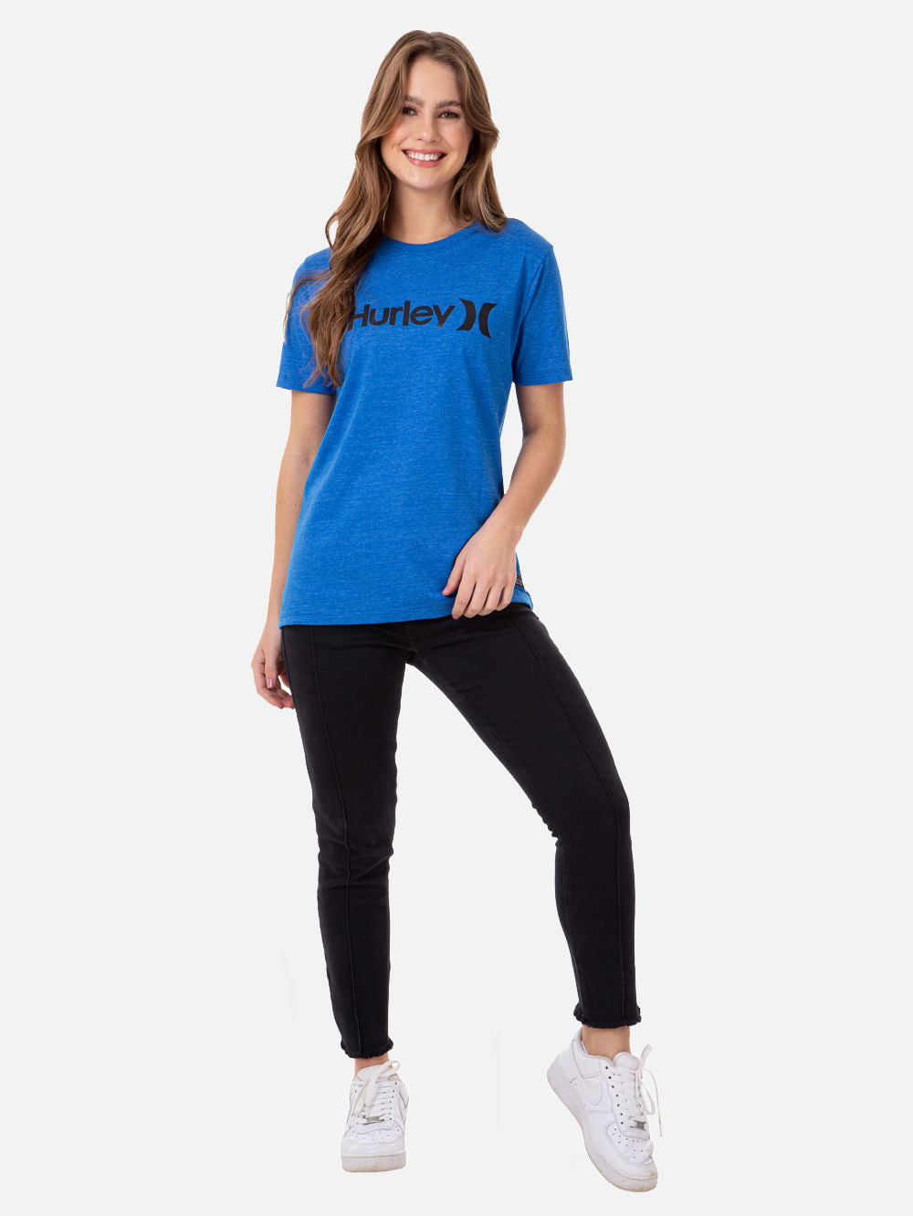 Camiseta Hurley Transfer Mescla Azul