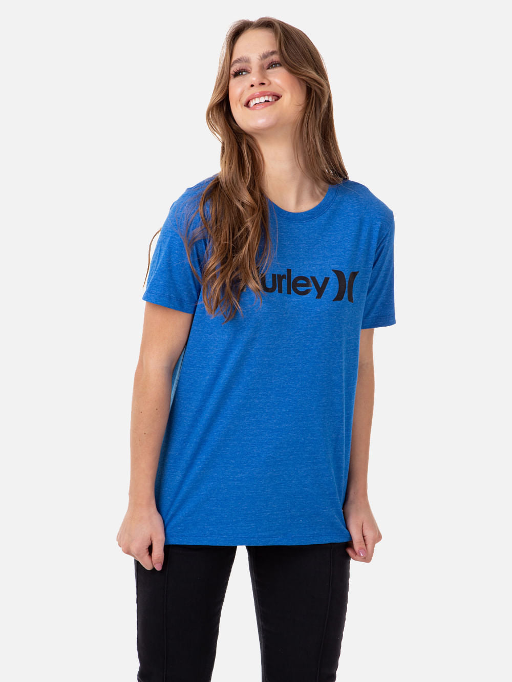 Camiseta Hurley Transfer Mescla Azul