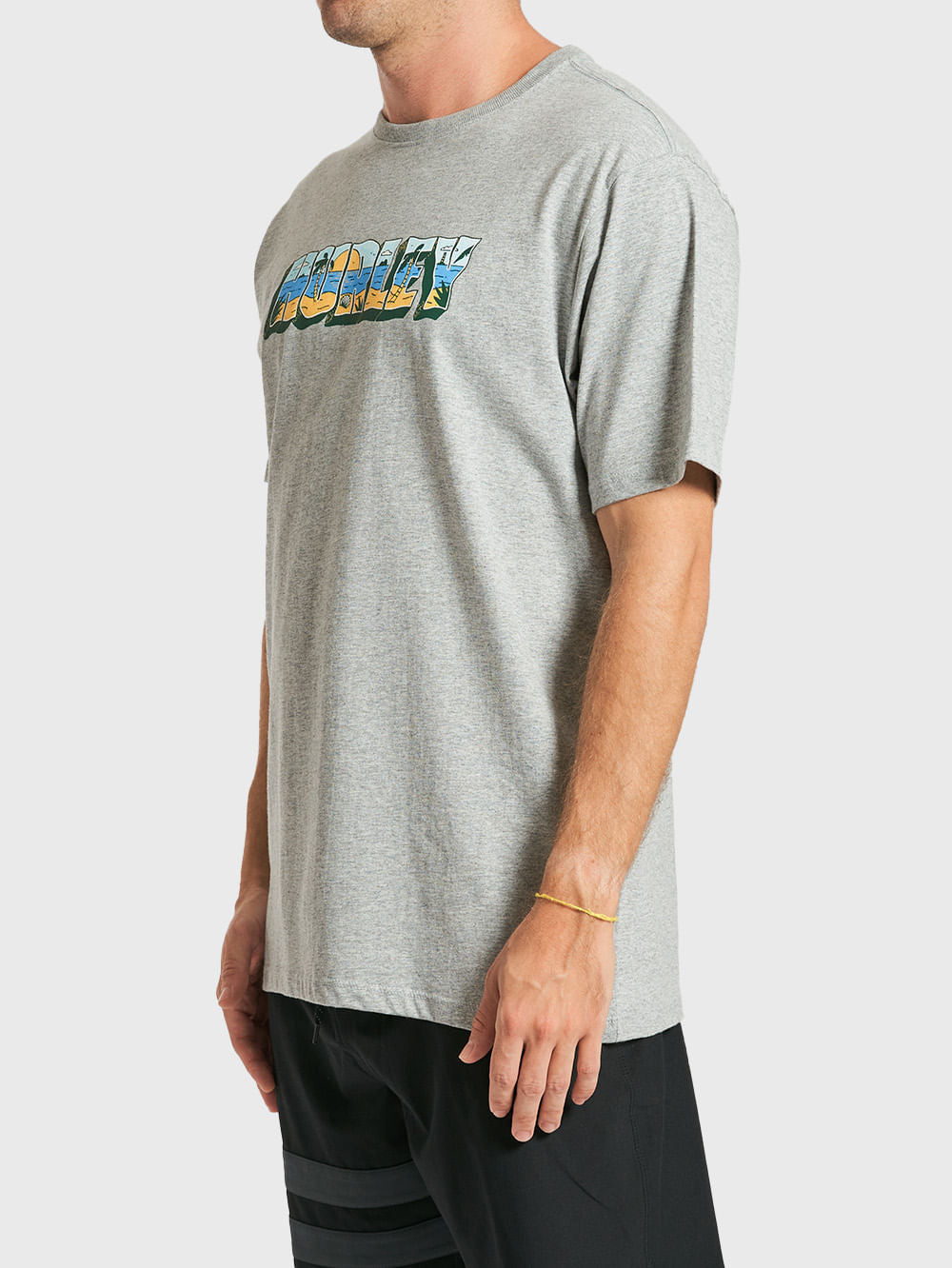 Camiseta Hurley Vacation Mescla Cinza