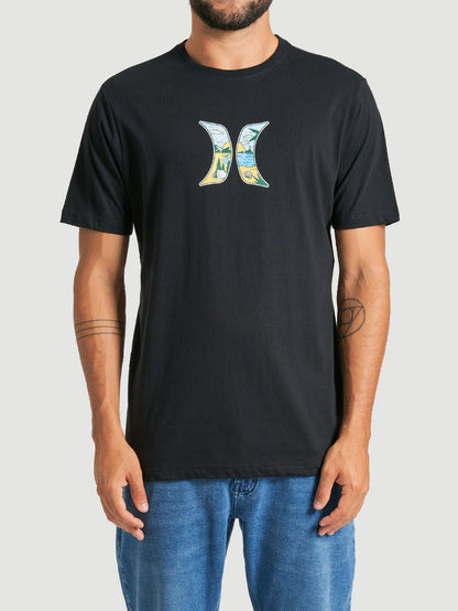 Camiseta Hurley Icon Beach Preta