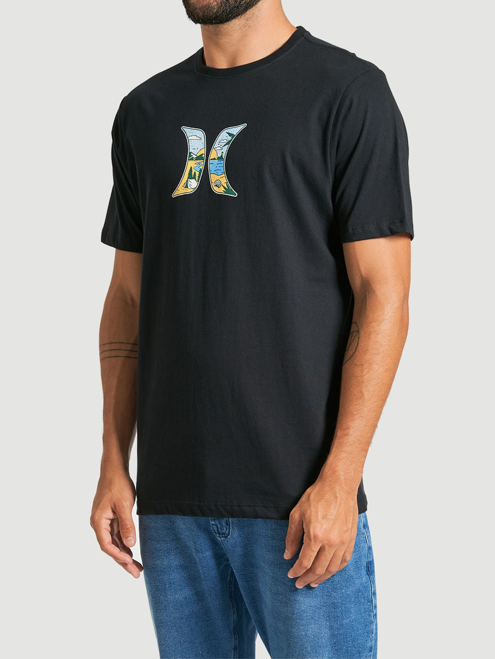 Camiseta Hurley Icon Beach Preta