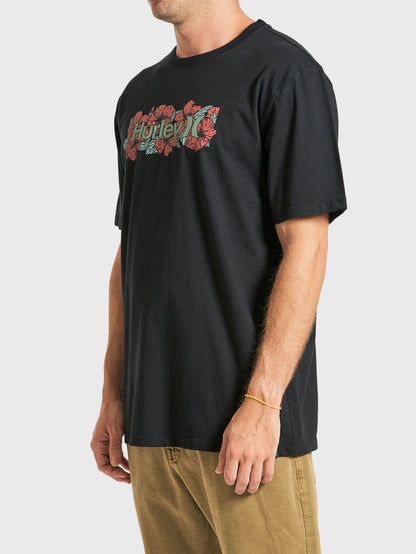 Camiseta Hurley O&O Rose Preta