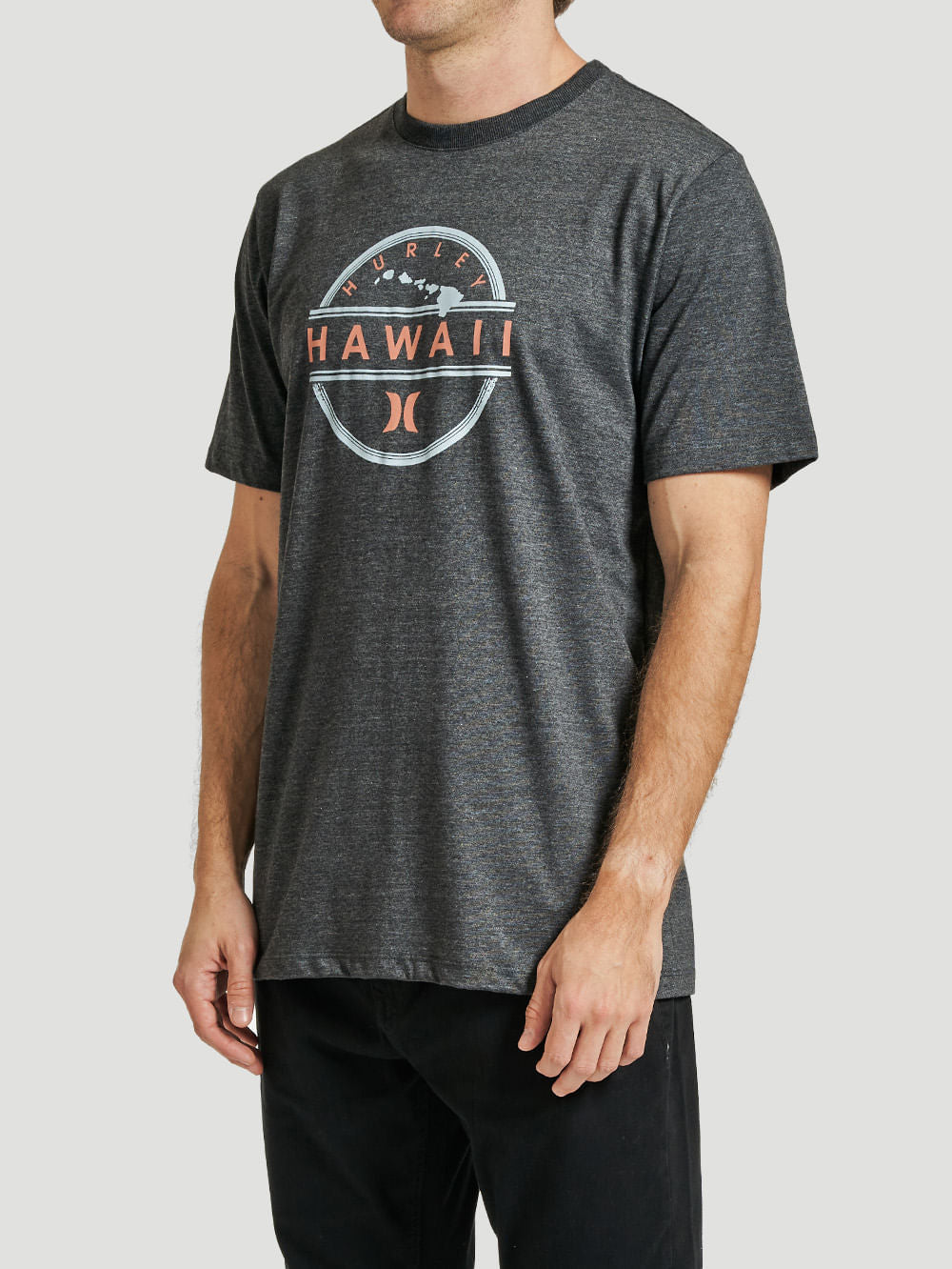 Camiseta Hurley Hawaii Cinza