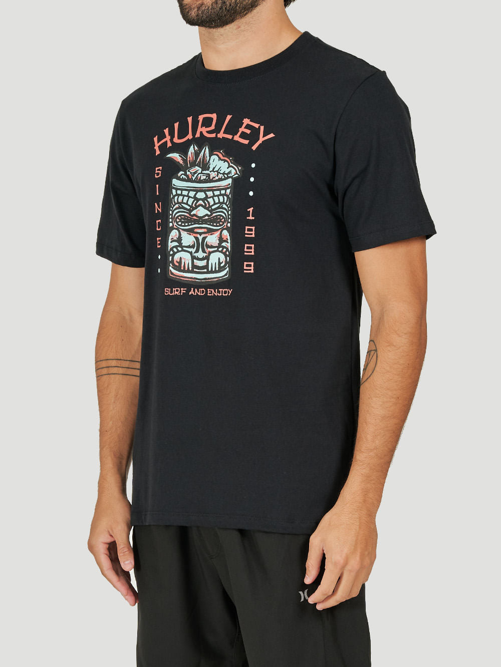 Camiseta Hurley Tiki Drink Preto