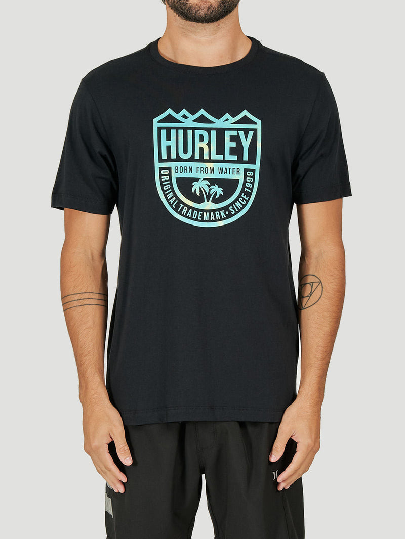 Camiseta Hurley Vintage Surf Preto