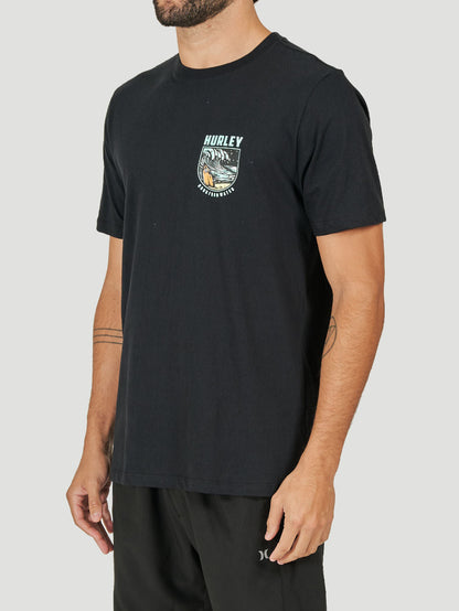 Camiseta Hurley Skull Night Preto