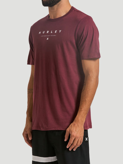 Camiseta Hurley Aquarela Vinho