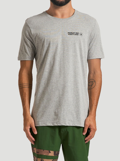 Camiseta Hurley Ninety Mescla Cinza