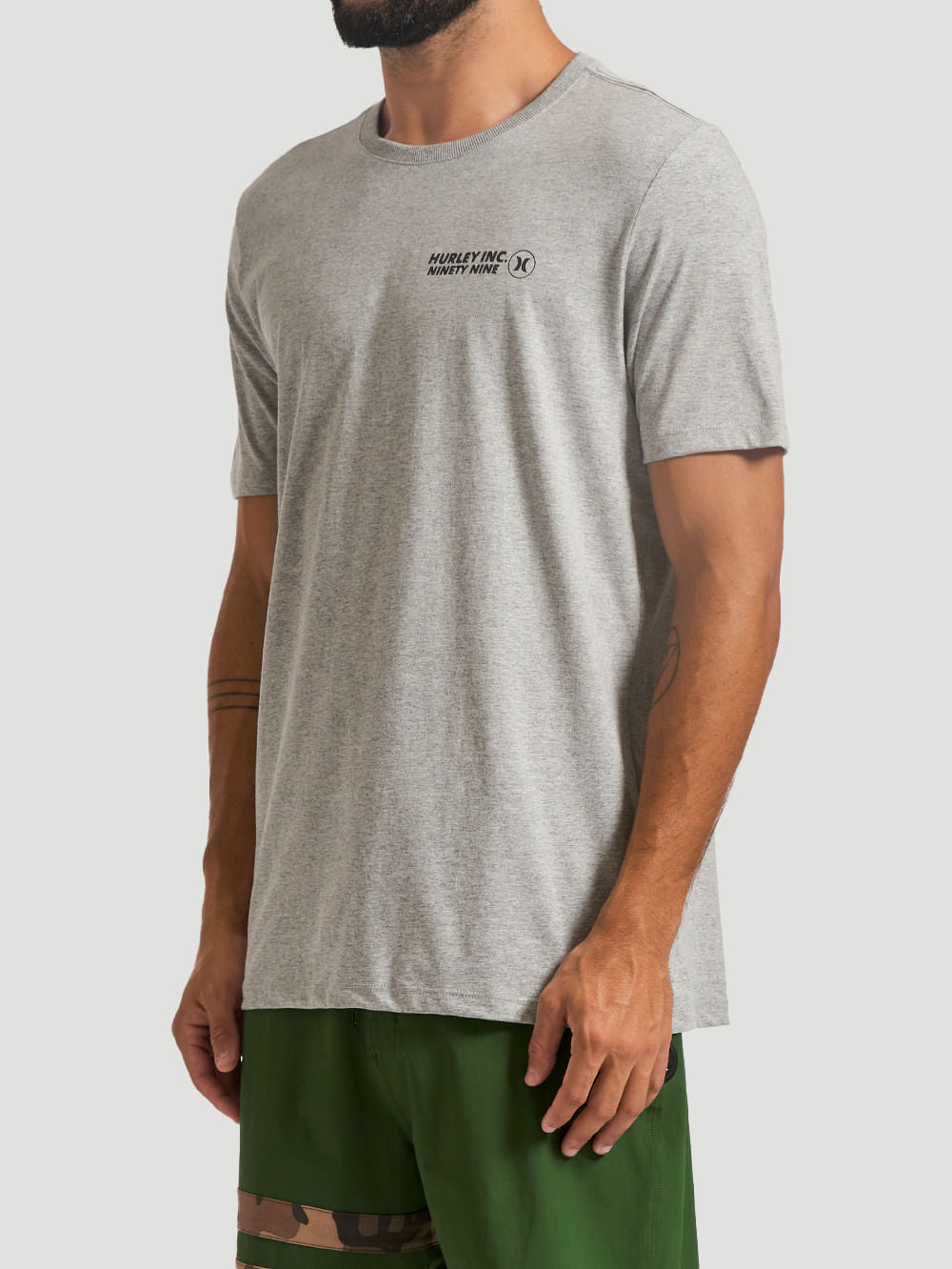 Camiseta Hurley Ninety Mescla Cinza