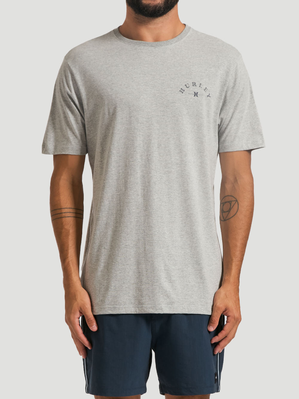 Camiseta Hurley Sunny Day Mescla Cinza