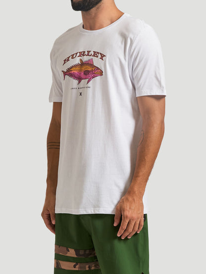 Camiseta Hurley Fish Branco