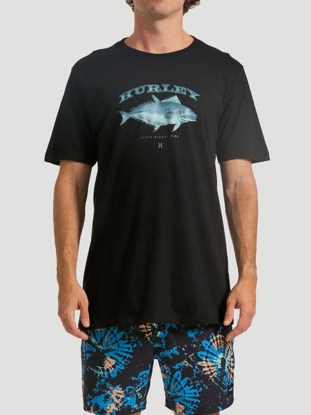 Camiseta Hurley Fish Preto