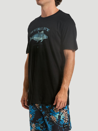 Camiseta Hurley Fish Preto