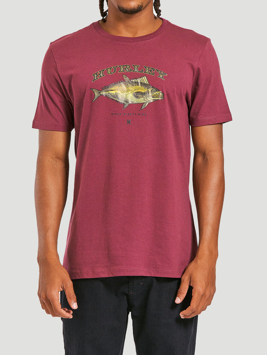 Camiseta Hurley Fish Vinho