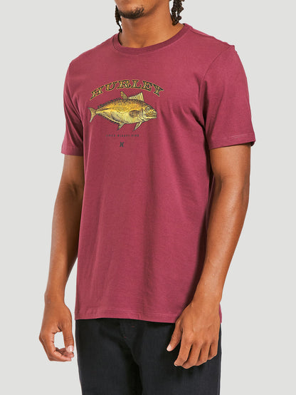 Camiseta Hurley Fish Vinho