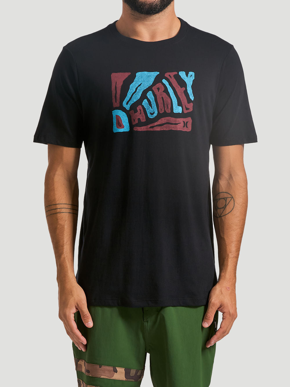 Camiseta Hurley Sketch Preta