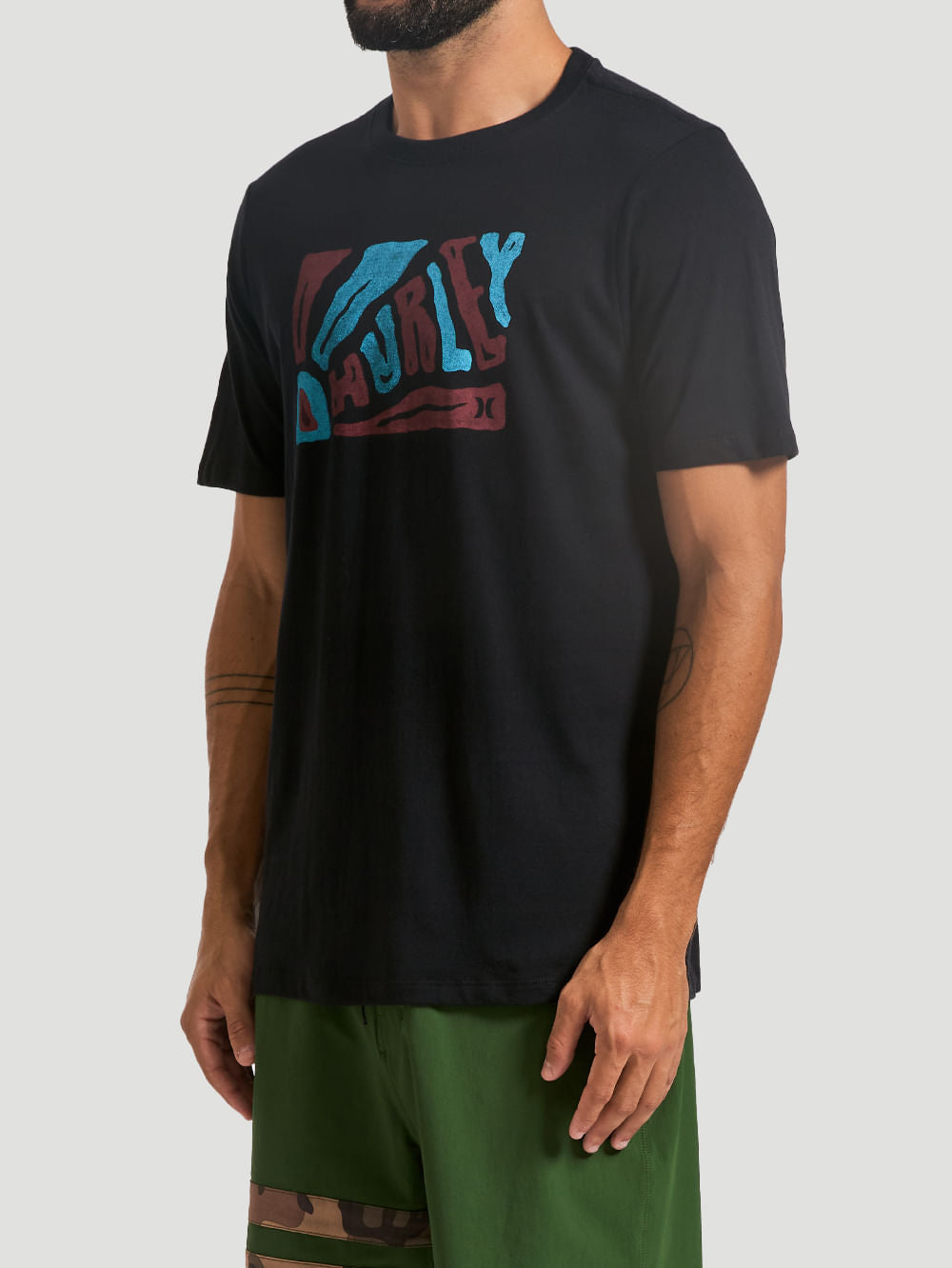 Camiseta Hurley Sketch Preta