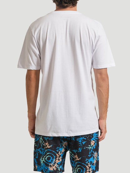 Camiseta Hurley Skull Flower Branca