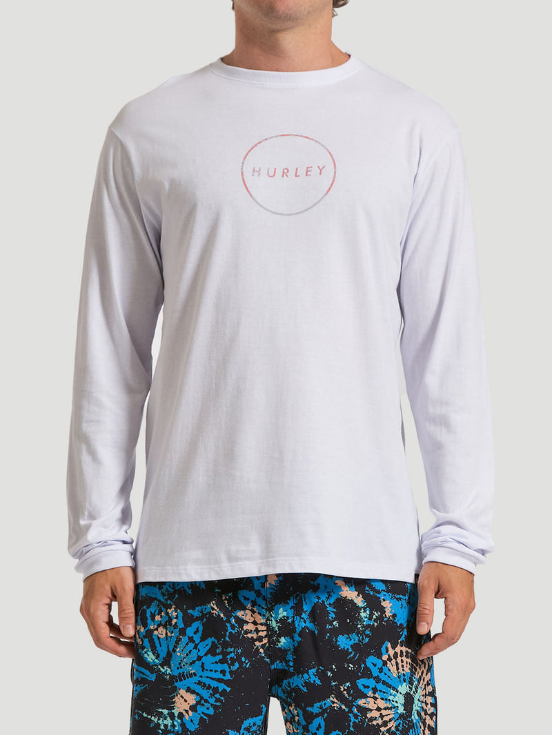Camiseta Manga Longa Hurley Inside Branca