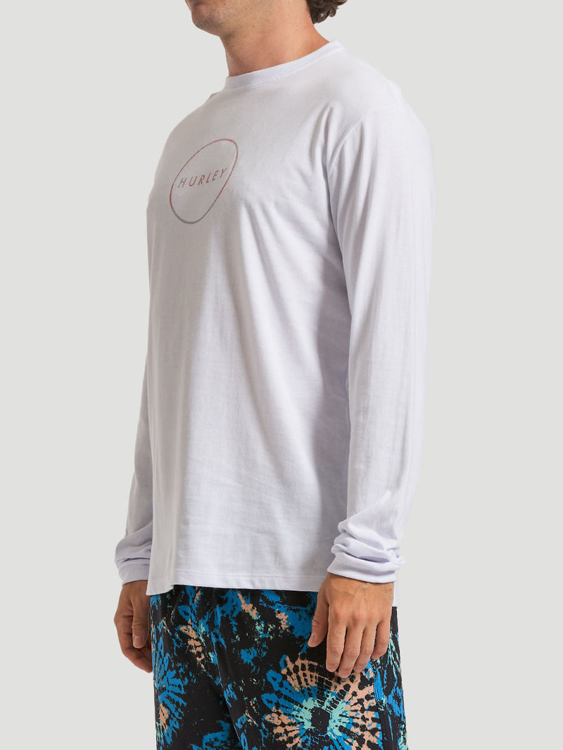 Camiseta Manga Longa Hurley Inside Branca