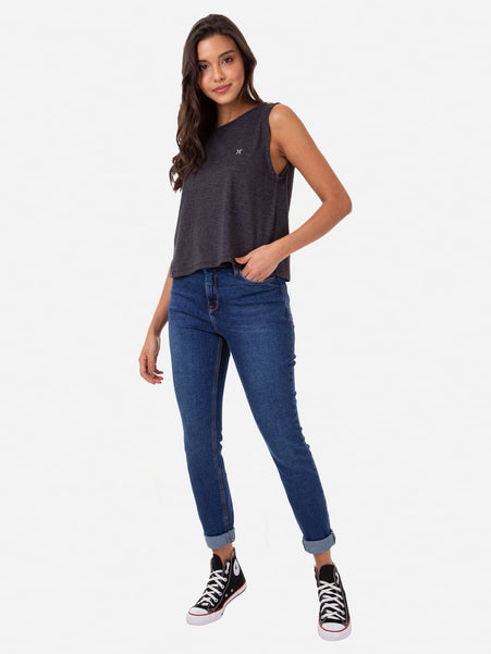 Blusa Hurley Heat Mescla Preto