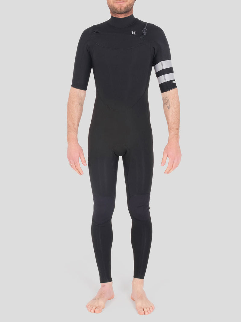 Long John Hurley Advantage Plus 2/2 Manga Curta Preto